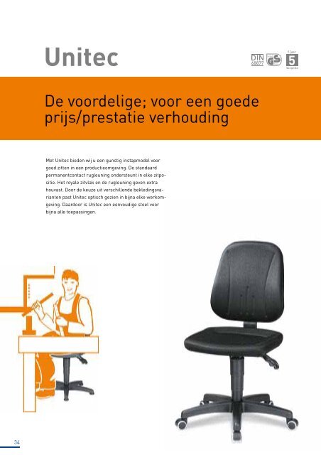 Catalogus zitoplossingen voor de industriële werkplek - Bimos