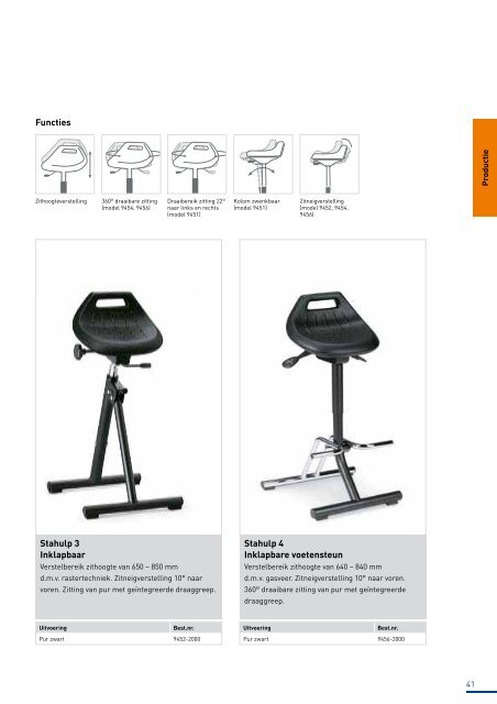 Catalogus zitoplossingen voor de industriële werkplek - Bimos