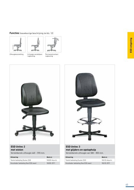 Catalogus zitoplossingen voor de industriële werkplek - Bimos