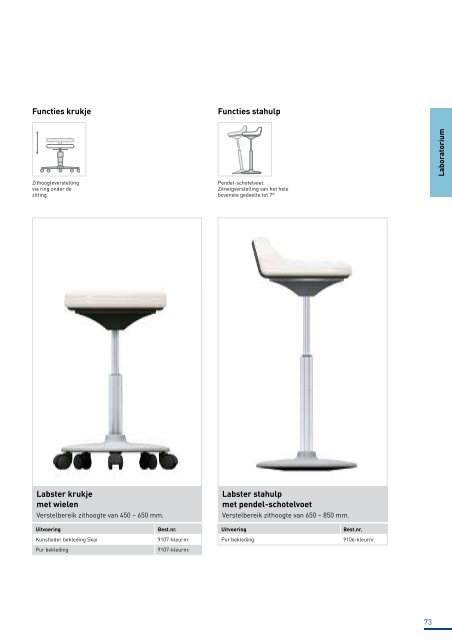 Catalogus zitoplossingen voor de industriële werkplek - Bimos