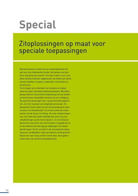 Catalogus zitoplossingen voor de industriële werkplek - Bimos