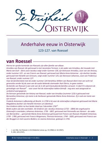 Families 123-127 van Roessel - De Vrijheid Oisterwijk