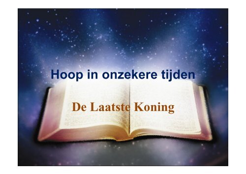 De laatse Koning - agp internet