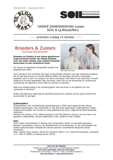 PB Broeders en Zusters - Theaterzaken Via Rudolphi