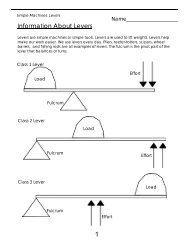 Information About Levers