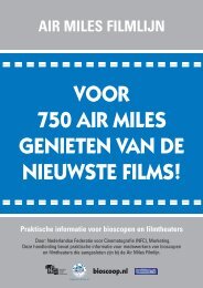 handboek AirMiles bioscoopnl - Nederlandse Vereniging van ...