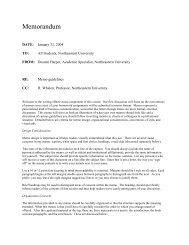 Memo Format - Northeastern University