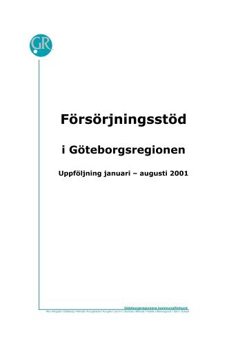 Rapport jan-aug 2001 - Göteborgsregionens kommunalförbund