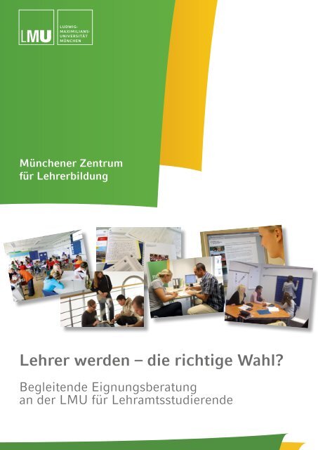 Lehrer werden – die richtige Wahl? - Münchener Zentrum für ...