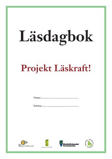 Ladda hem och skriv ut vår Läsdagbok för högläsare (pdf)