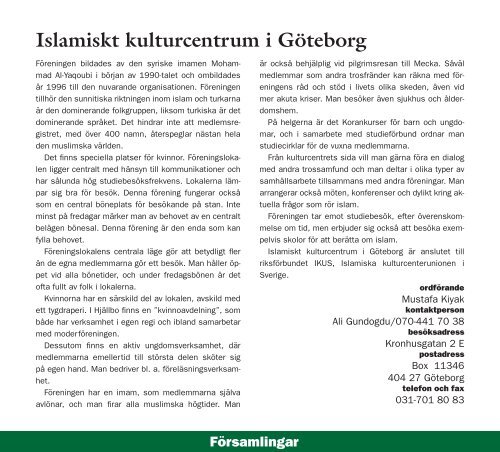 Islam - guide till föreningar - Islamguiden