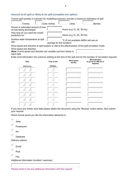 Please fill out this form