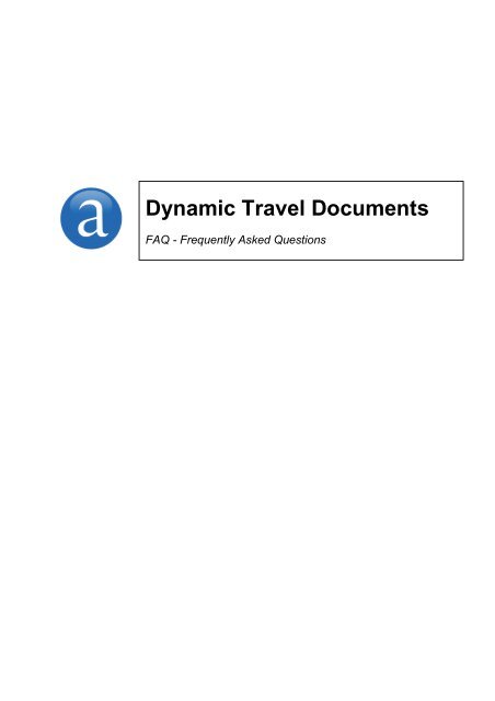 FAQ Amadeus Dynamic Travel Documents v2.0.pdf - Scandinavia ...