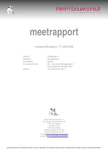 NEN 2580 meetrapport