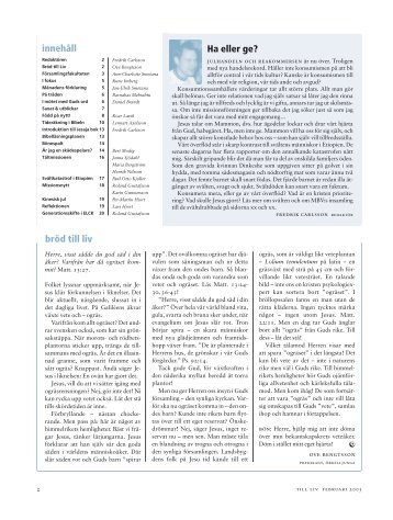 Ladda ner hela numret som pdf - Till Liv