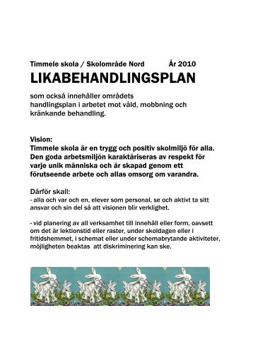 LIKABEHANDLINGSPLAN - Ulricehamn