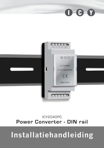 Installatiehandleiding 2040 Power Converter (DIN) - ICY