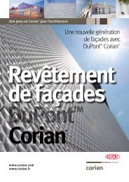 DuPont™ Corian® en véture de façade