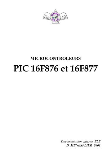 PIC 16F876 et 16F877 - microcontroleurs pic
