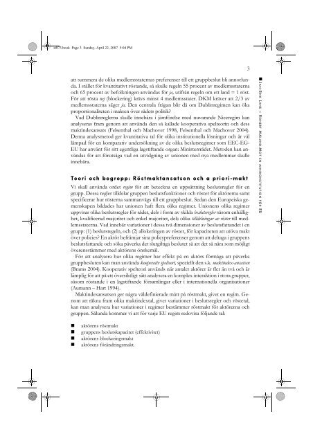 Hela nummer 2007/3 (PDF, 2429 kb) - Statsvetenskaplig tidskrift