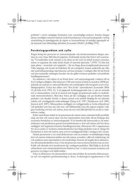 Hela nummer 2007/3 (PDF, 2429 kb) - Statsvetenskaplig tidskrift
