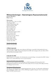 Möte 21 september 2012 - Hästnäringens Nationella Stiftelse