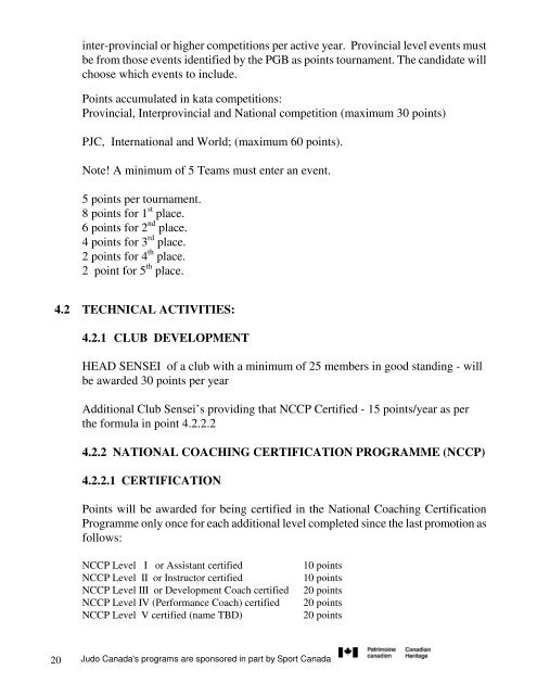 NATIONAL GRADING SYLLABUS - Judo Canada