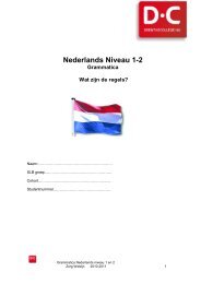 Grammatica niv 1 - Drenthe College