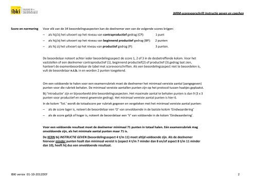 Instructie geven en coachen - IBKI