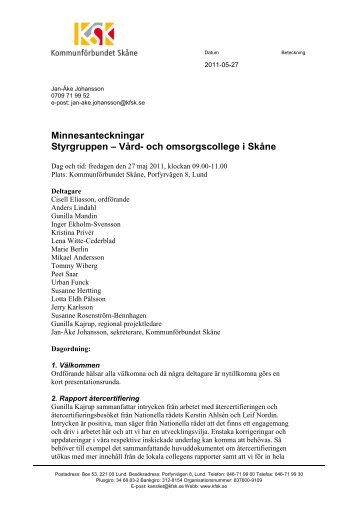 110527 Minnesant Styrgrupp VOC.pdf - Kommunförbundet Skåne