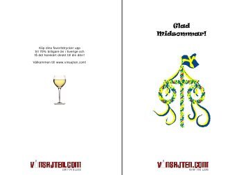 Midsommar Sånghäfte - Vinsajten.com