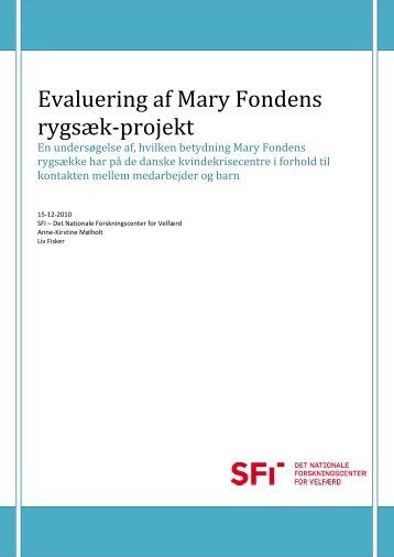 undersøgelse fra SFI - Mary Fonden
