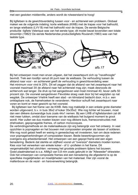 fiets – bromfietstechniek - Fietstoeren