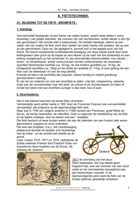 fiets – bromfietstechniek - Fietstoeren