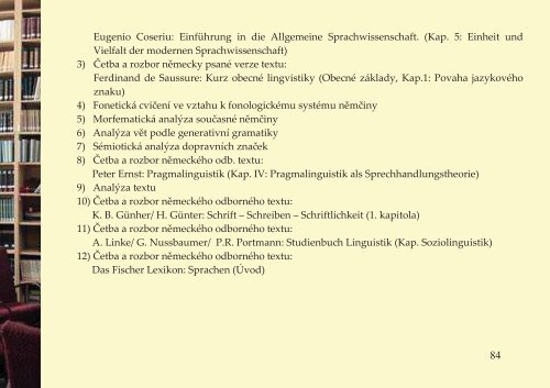 Ž Š - ESF - Katedra germanistiky