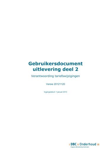 Gebruikersdocument uitlevering deel 2 - Nederlandse Vereniging ...