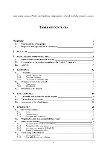 table of contents preamble 1. summary - ACT - Advanced ...