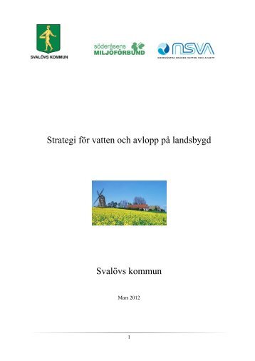 Strategi för VA på landsbygd - Svalövs kommun