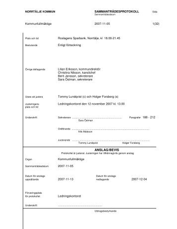 5 - norrtälje kommun protokoll