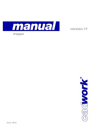 Manual Treppe v.11 DE - Cadwork