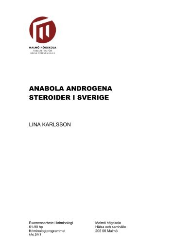 anabola androgena steroider i sverige - MUEP - Malmö högskola