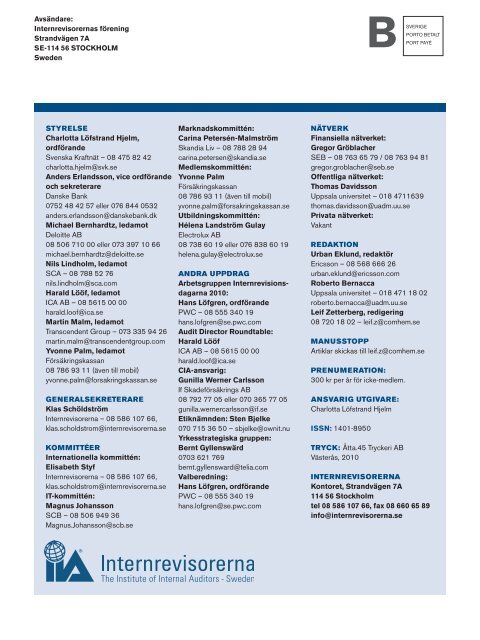 #1/2011 - Internrevisorerna - Hem