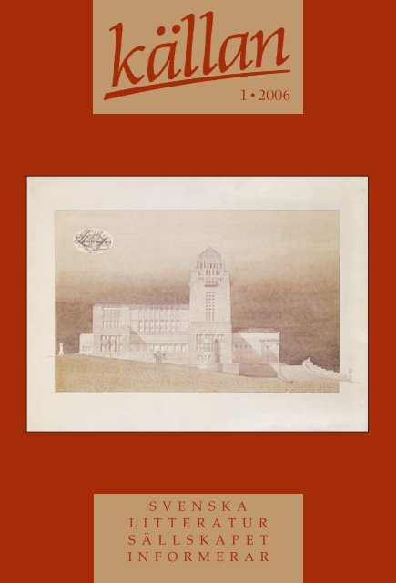 Källan 1/2006 - Svenska litteratursällskapet i Finland rf.