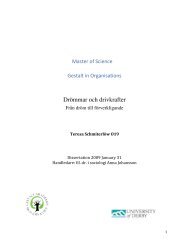 Drömmar och drivkrafter från dröm till ... - Gestaltakademin