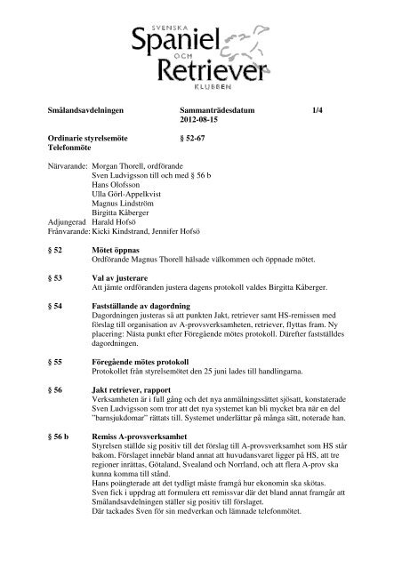 Protokoll 5 2012-08-15 - SSRK Småland