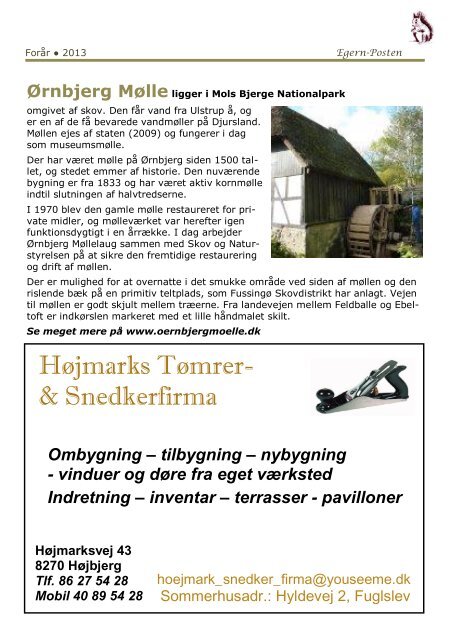 Egern-Posten - Øksenmølle-Fuglslev Grundejerforening