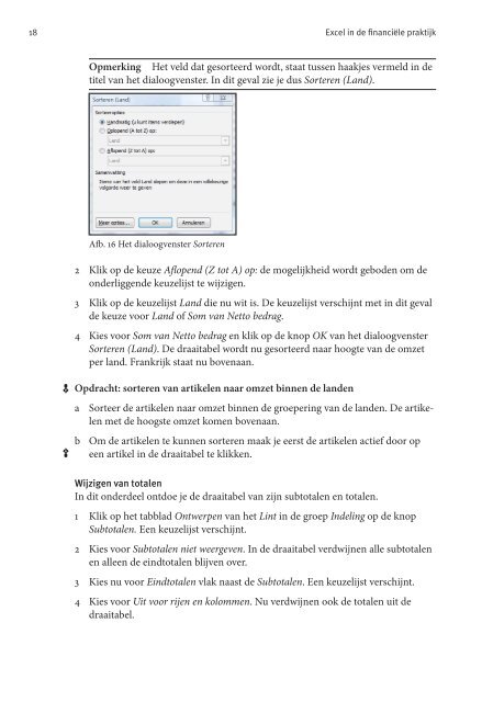 Draaitabellen in Excel 2007 - Brinkman Uitgeverij