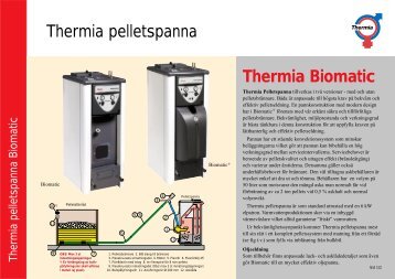 Fakta Thermia Biomatic pelletspanna