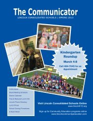 The Communicator - Lincoln Consolidated Schools