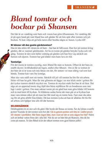 Bland tomtar och bockar på Skansen